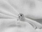 fake solitaire engagement rings in sterling silver