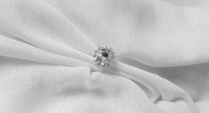 fake solitaire engagement rings in sterling silver